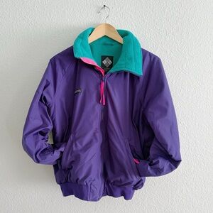 Vintage 90s Columbia Purple Fleece-Lined Jacket